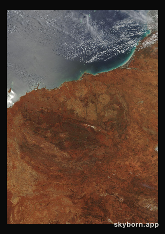 The Earth on 31 December 2002 · Pilbara, Western Australia