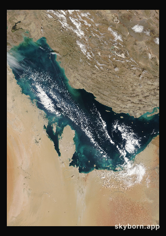 The Earth on 2 January 2003 · Persian Gulf