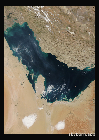 The Earth on 11 January 2003 · Persian Gulf
