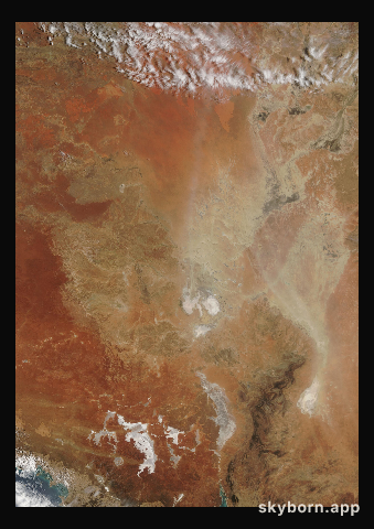 The Earth on 14 January 2003 · Lake Eyre, Australia