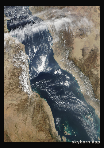 The Earth on 15 January 2003 · Red Sea
