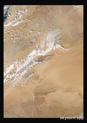 The Earth on 16 January 2003 · Eye of the Sahara, Mauritania