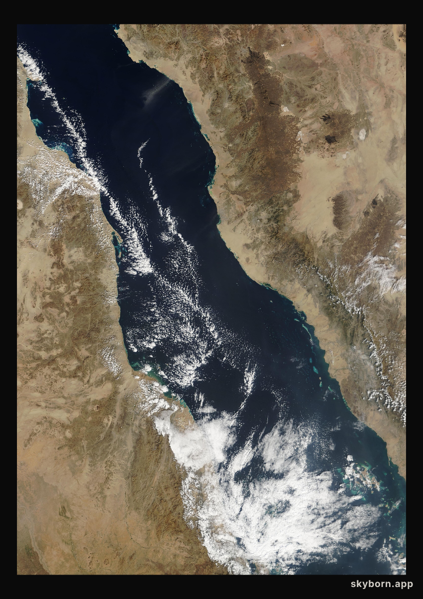 The Earth on 17 January 2003 · Red Sea