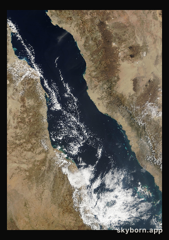 The Earth on 17 January 2003 · Red Sea