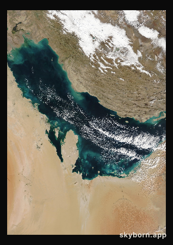 The Earth on 18 January 2003 · Persian Gulf