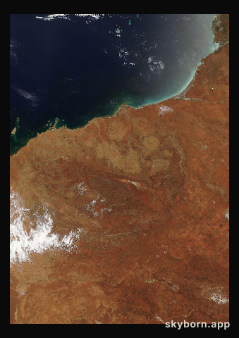 The Earth on 20 January 2003 · Pilbara, Western Australia