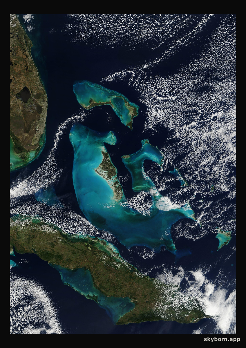The Earth on 21 January 2003 · Bahamas