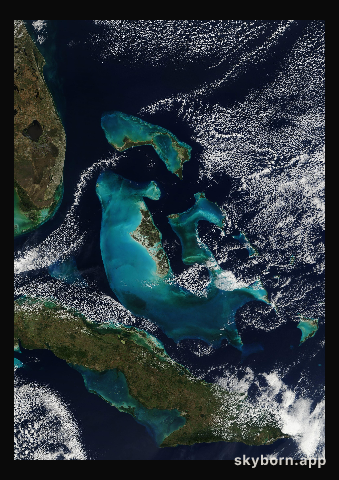 The Earth on 21 January 2003 · Bahamas