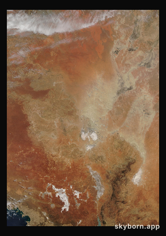 The Earth on 23 January 2003 · Lake Eyre, Australia