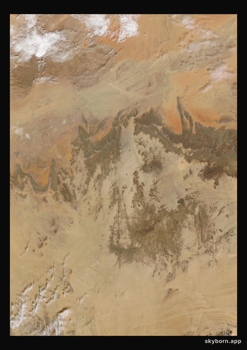 The Earth on 27 January 2003 · Sahara, Algeria