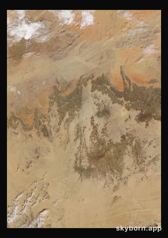 The Earth on 27 January 2003 · Sahara, Algeria