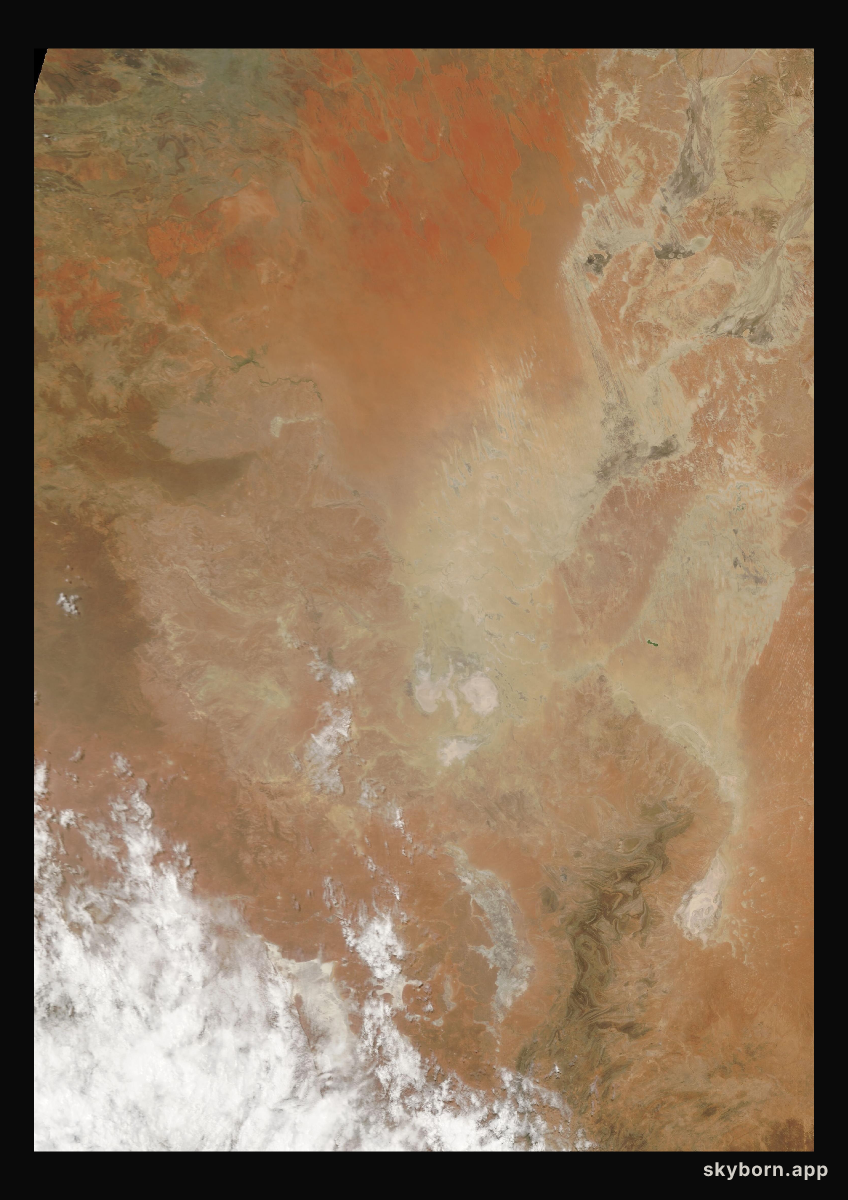 The Earth on 29 January 2003 · Lake Eyre, Australia