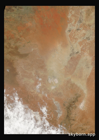 The Earth on 29 January 2003 · Lake Eyre, Australia