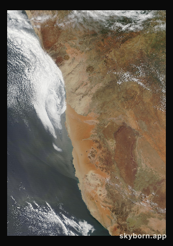 The Earth on 30 January 2003 · Namib Desert
