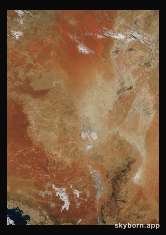 The Earth on 1 February 2003 · Lake Eyre, Australia