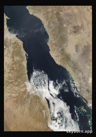 The Earth on 6 February 2003 · Red Sea