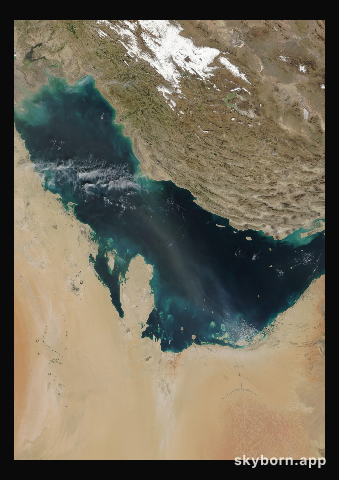 The Earth on 8 February 2003 · Persian Gulf