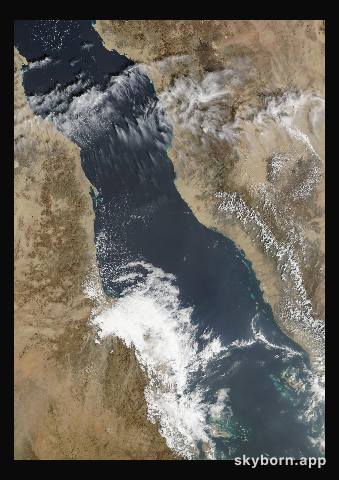 The Earth on 9 February 2003 · Red Sea