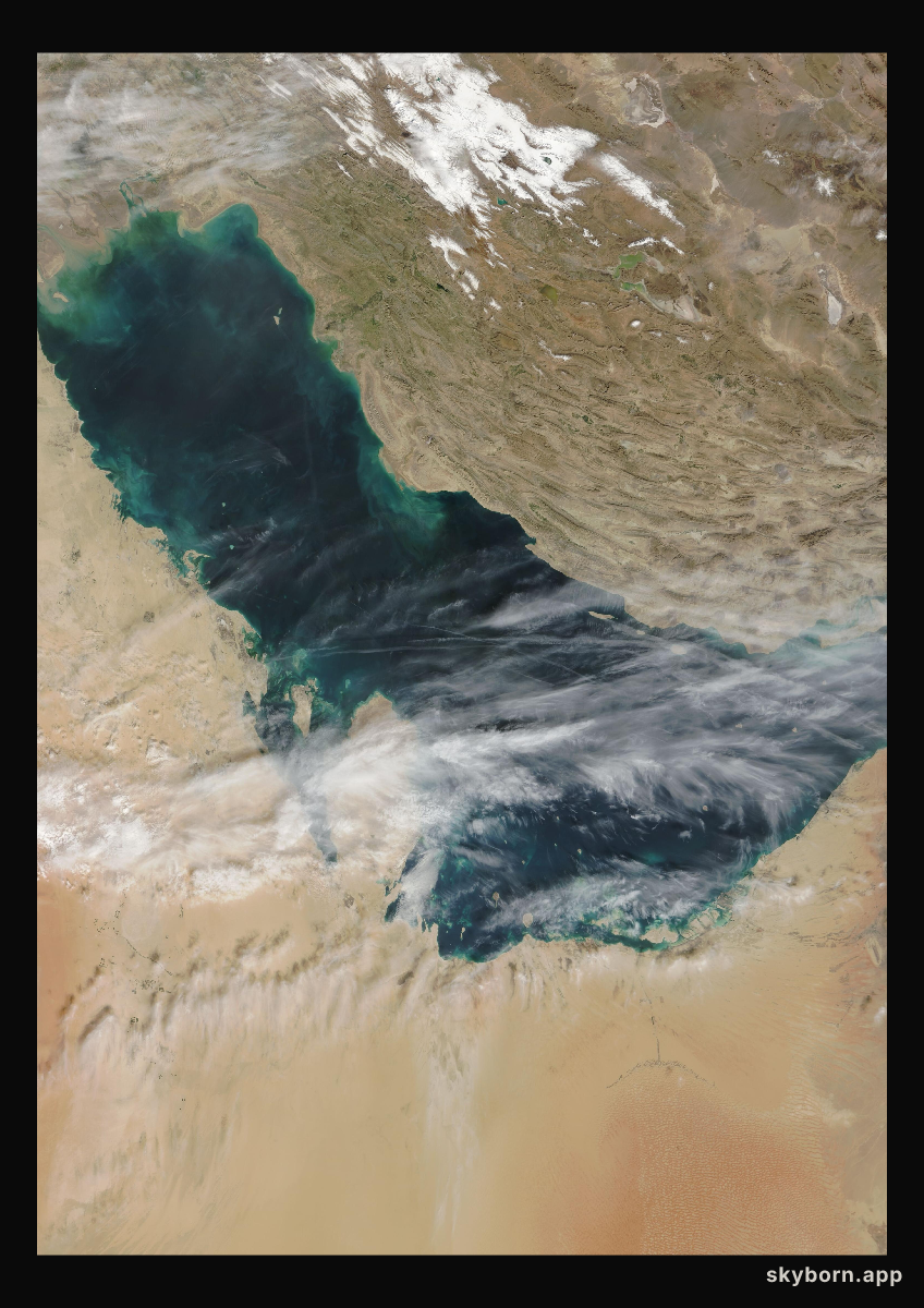 The Earth on 10 February 2003 · Persian Gulf