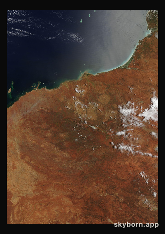 The Earth on 12 February 2003 · Pilbara, Western Australia