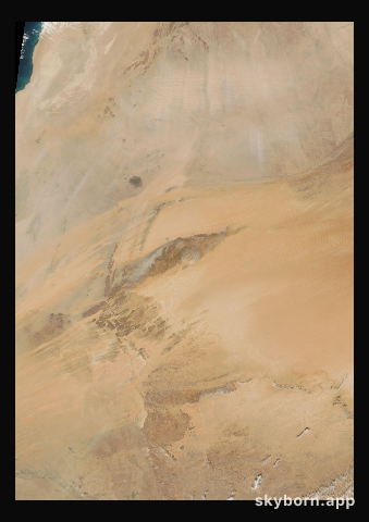 The Earth on 15 February 2003 · Eye of the Sahara, Mauritania