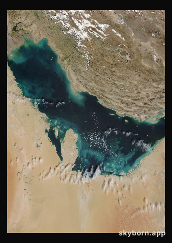 The Earth on 17 February 2003 · Persian Gulf