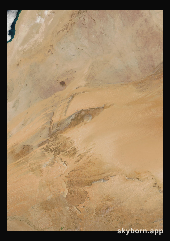 The Earth on 20 February 2003 · Eye of the Sahara, Mauritania