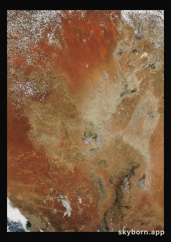 The Earth on 24 February 2003 · Lake Eyre, Australia