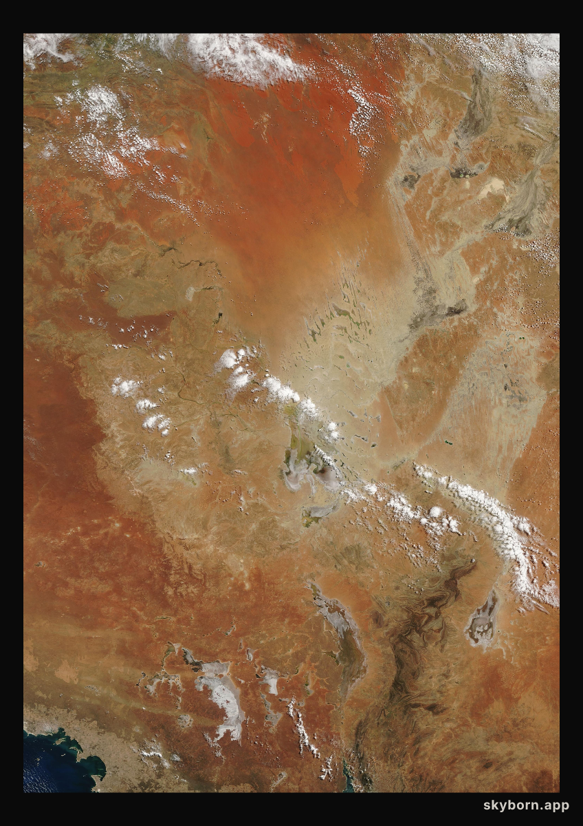 The Earth on 26 February 2003 · Lake Eyre, Australia