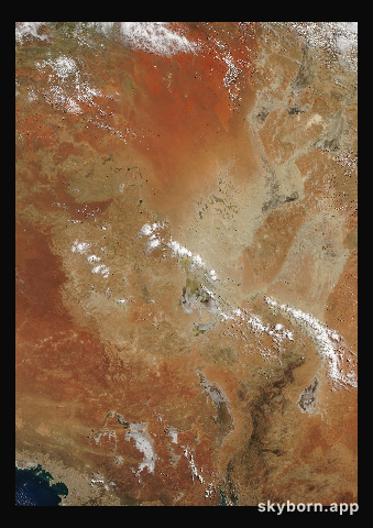The Earth on 26 February 2003 · Lake Eyre, Australia