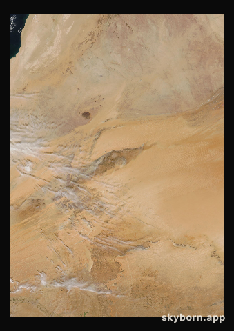 The Earth on 27 February 2003 · Eye of the Sahara, Mauritania