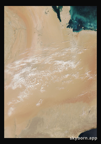 The Earth on 28 February 2003 · Empty Quarter, Arabia