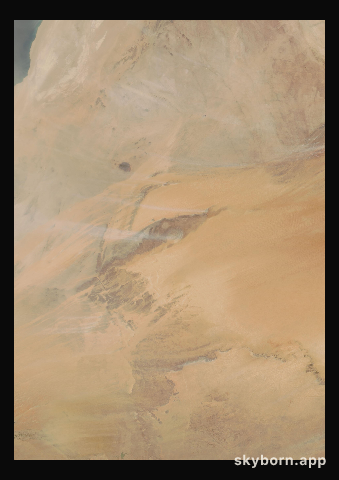 The Earth on 1 March 2003 · Eye of the Sahara, Mauritania