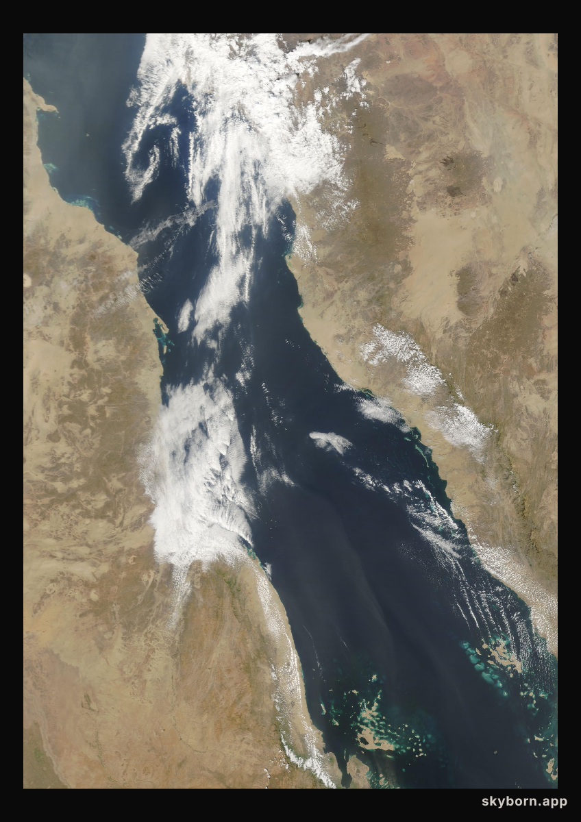 The Earth on 3 March 2003 · Red Sea
