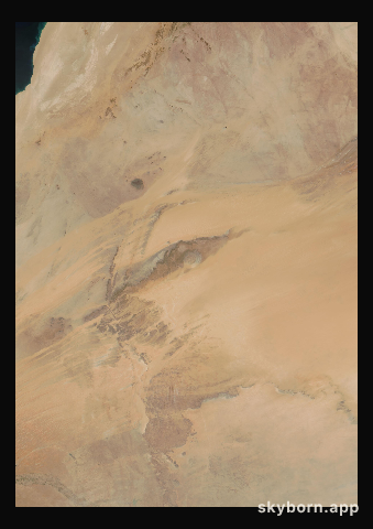 The Earth on 4 March 2003 · Eye of the Sahara, Mauritania