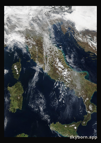 The Earth on 6 March 2003 · Italy and the Adriatic