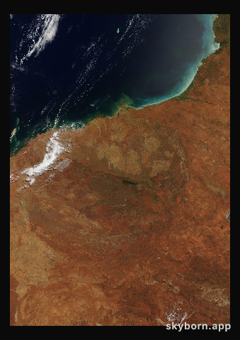 The Earth on 9 March 2003 · Pilbara, Western Australia