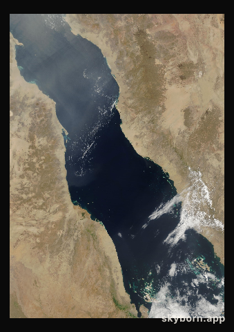 The Earth on 19 March 2003 · Red Sea