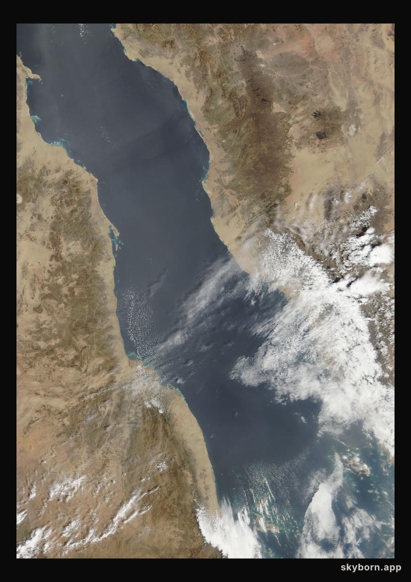 The Earth on 20 March 2003 · Red Sea