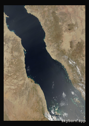 The Earth on 24 March 2003 · Red Sea
