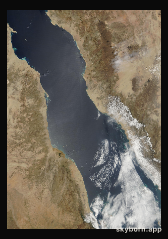 The Earth on 29 March 2003 · Red Sea