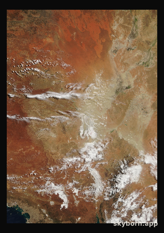 The Earth on 2 April 2003 · Lake Eyre, Australia