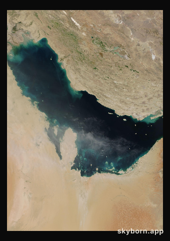 The Earth on 3 April 2003 · Persian Gulf