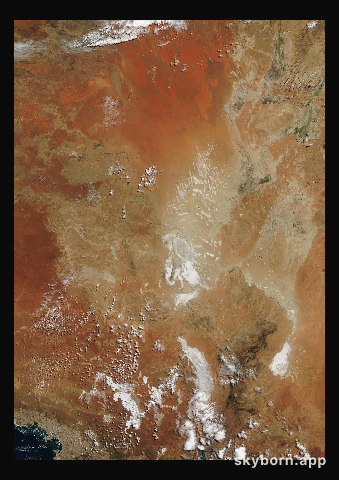 The Earth on 6 April 2003 · Lake Eyre, Australia