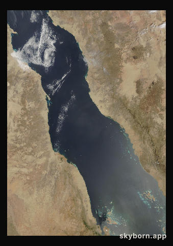 The Earth on 9 April 2003 · Red Sea
