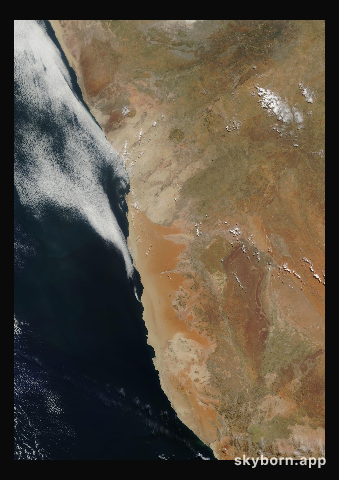 The Earth on 10 April 2003 · Namib Desert