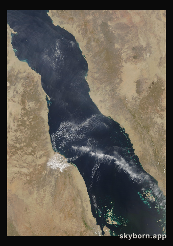 The Earth on 11 April 2003 · Red Sea