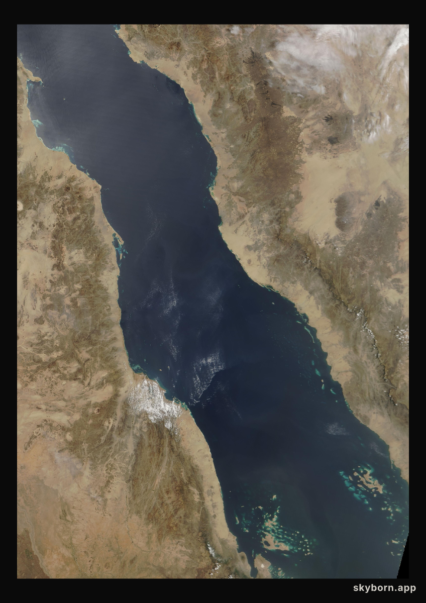 The Earth on 12 April 2003 · Red Sea