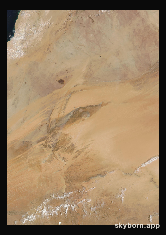 The Earth on 14 April 2003 · Eye of the Sahara, Mauritania