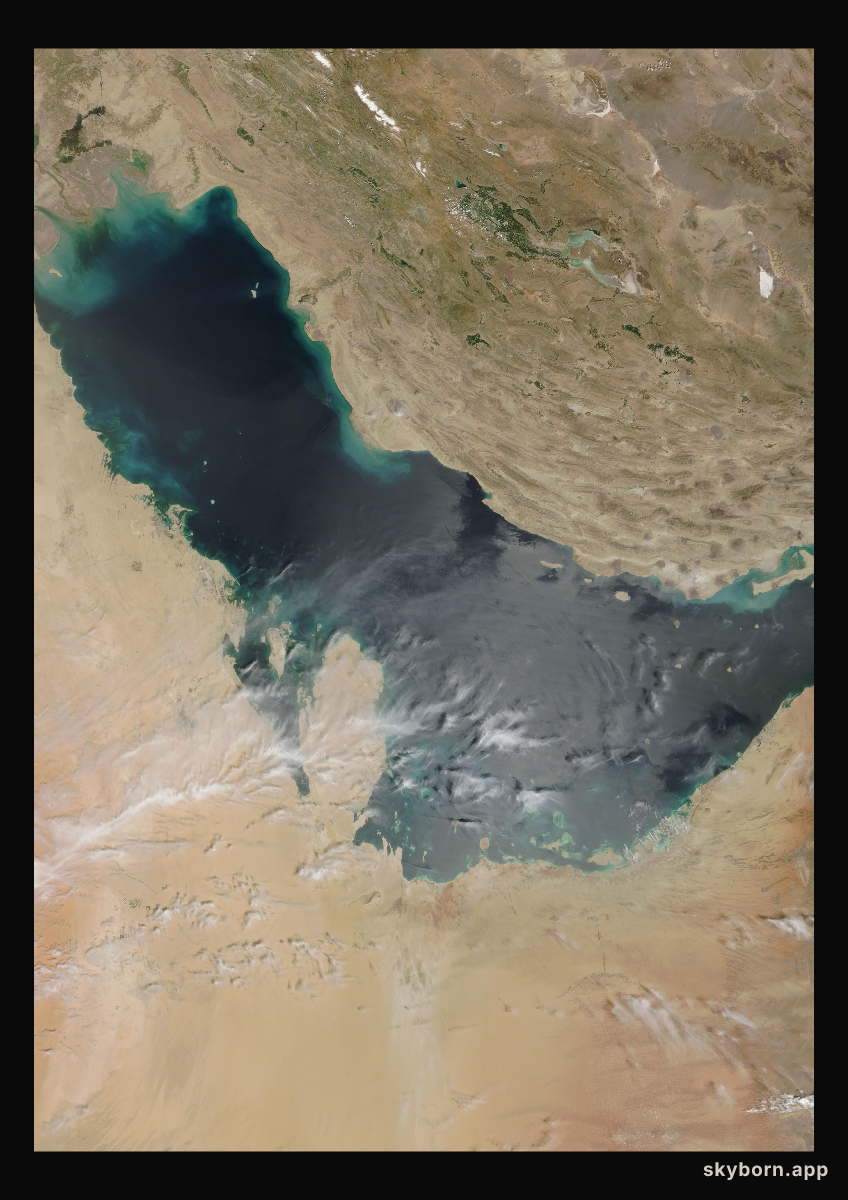 The Earth on 15 April 2003 · Persian Gulf